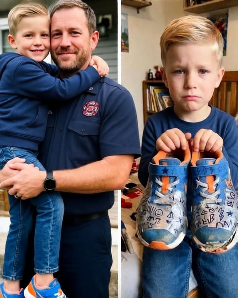 Min 8-årige son blev retad för att ha sneakers ihoptejpade med ...