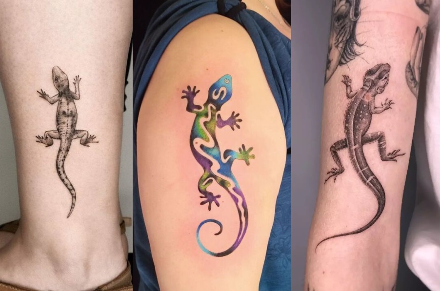 20+ Really Cute Lizard Tattoos for Women - Shareme.zone