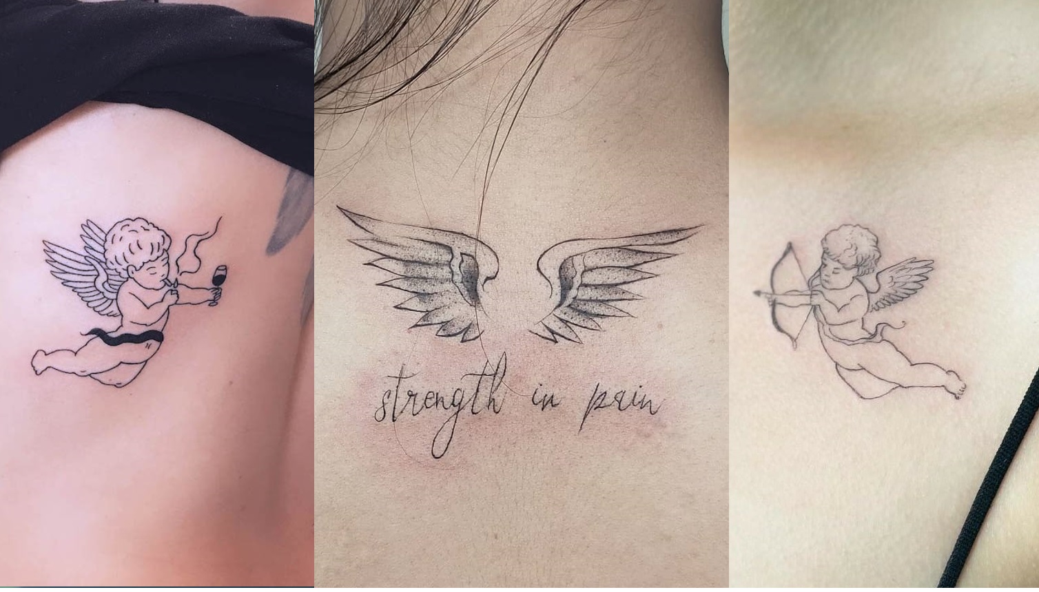 10+ Cute Angel Tattoo Design Ideas For Females - Shareme.zone